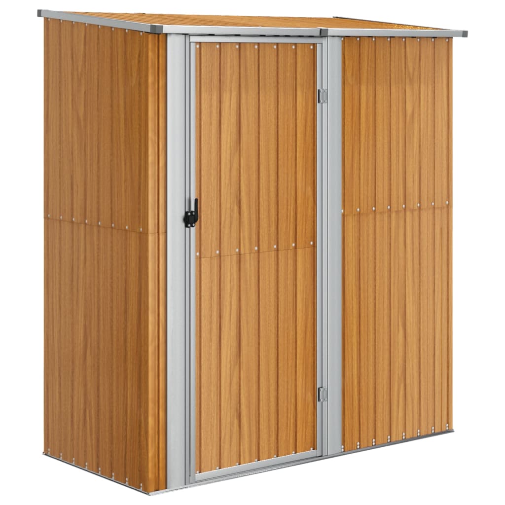 Puutarhavaja ruskea 180,5x97x209,5 cm galvanoitu teräs - Sisustajankoti.fi