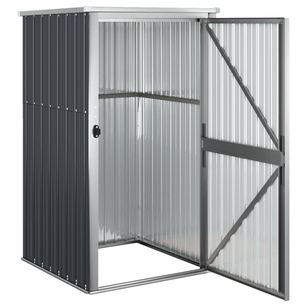 Puutarhan työkaluvaja antrasiitti 88x89x161 cm galvanoitu teräs - Sisustajankoti.fi