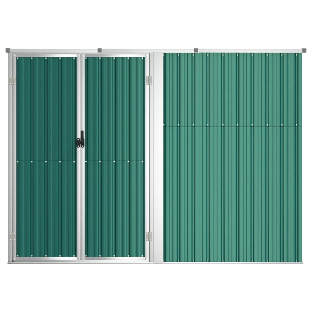 Puutarhan työkaluvaja vihreä 225x89x161 cm galvanoitu teräs - Sisustajankoti.fi