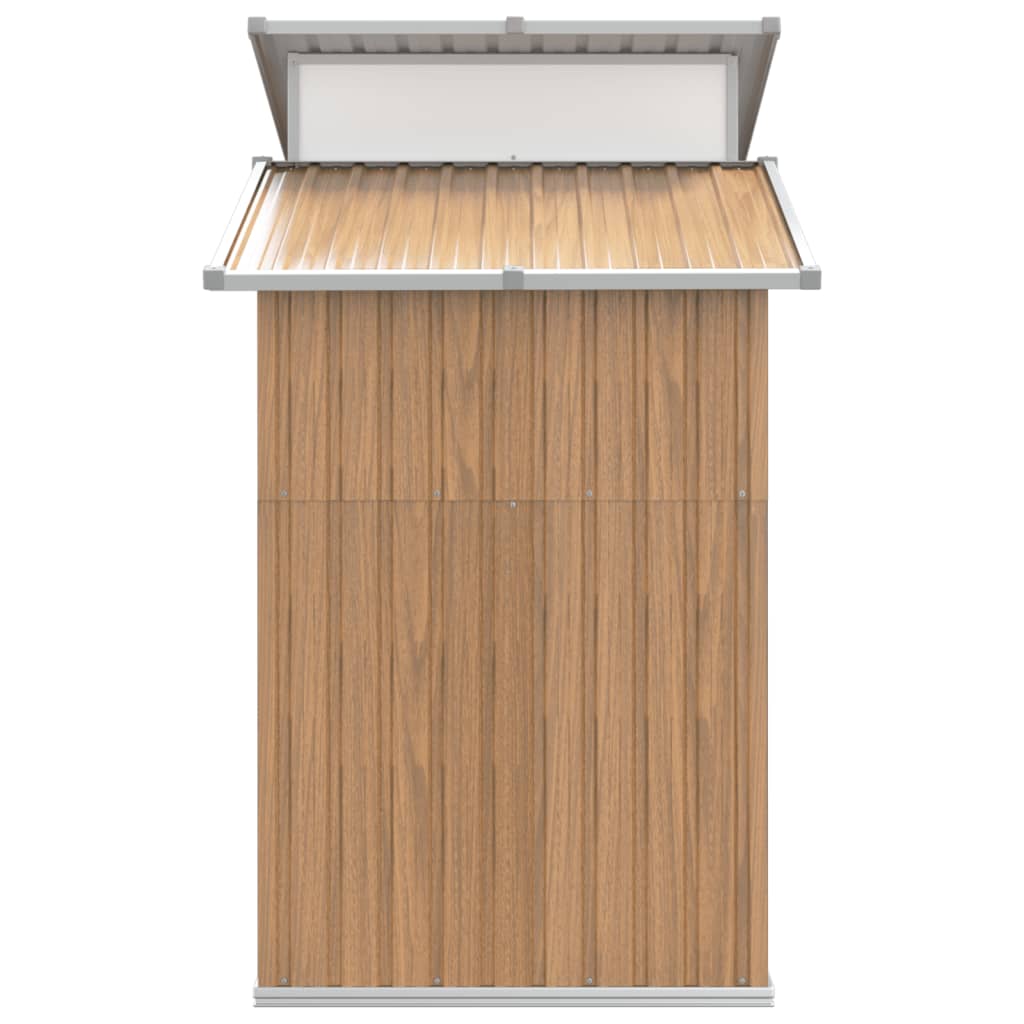 Puutarhavaja ruskea 270x130x208,5 cm galvanoitu teräs - Sisustajankoti.fi