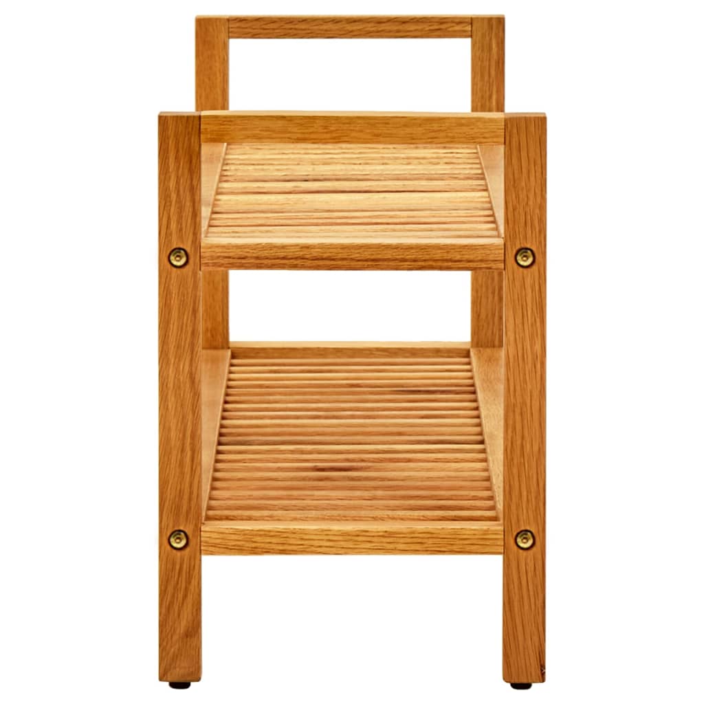 Kenkäteline 2 hyllyä 100x27x40 cm täystammi - Sisustajankoti.fi