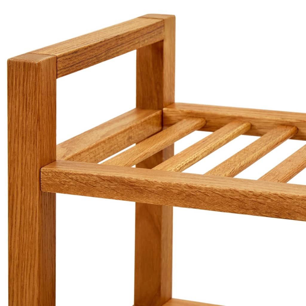 Kenkäteline 2 hyllyä 100x27x40 cm täystammi - Sisustajankoti.fi