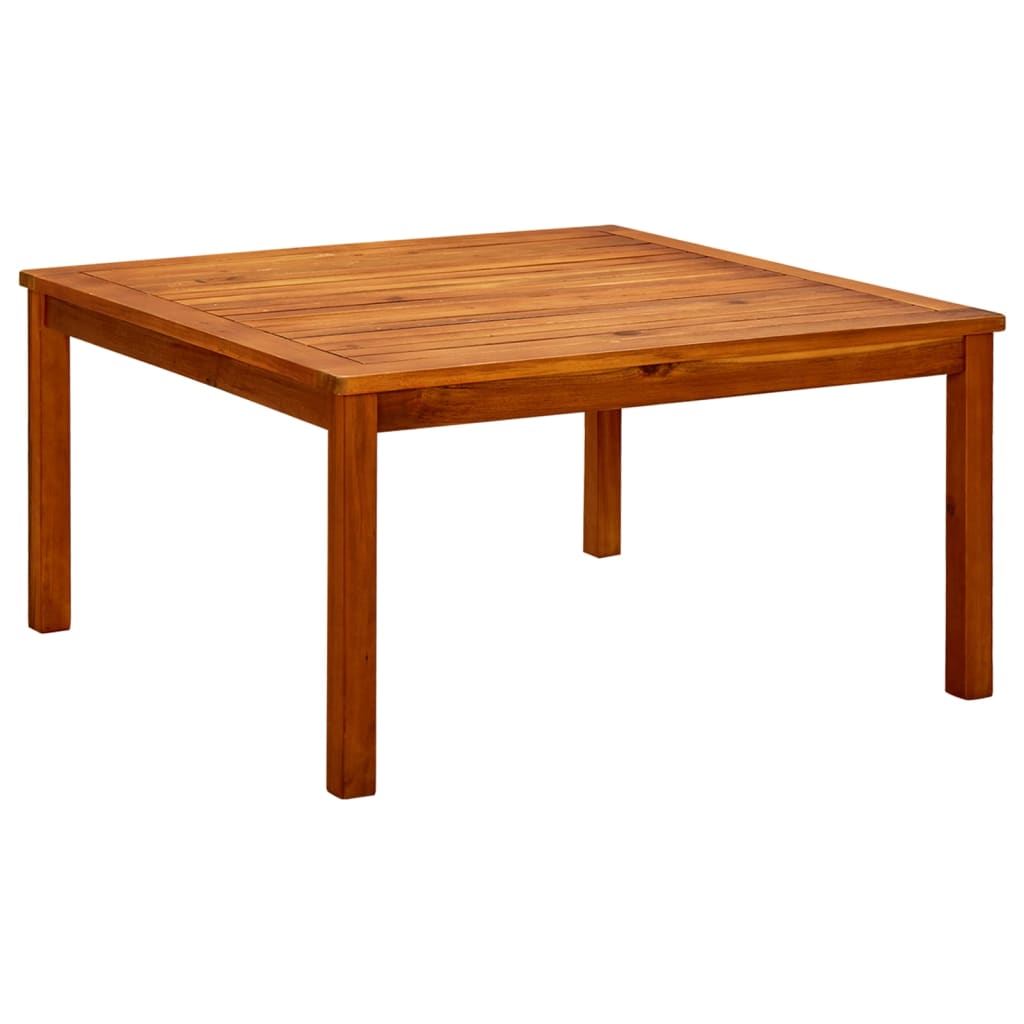 Puutarhan sohvapöytä 85x85x45 cm täysi akaasiapuu - Sisustajankoti.fi
