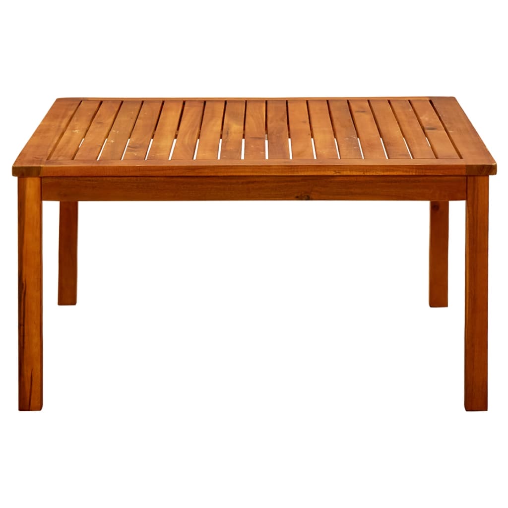 Puutarhan sohvapöytä 85x85x45 cm täysi akaasiapuu - Sisustajankoti.fi