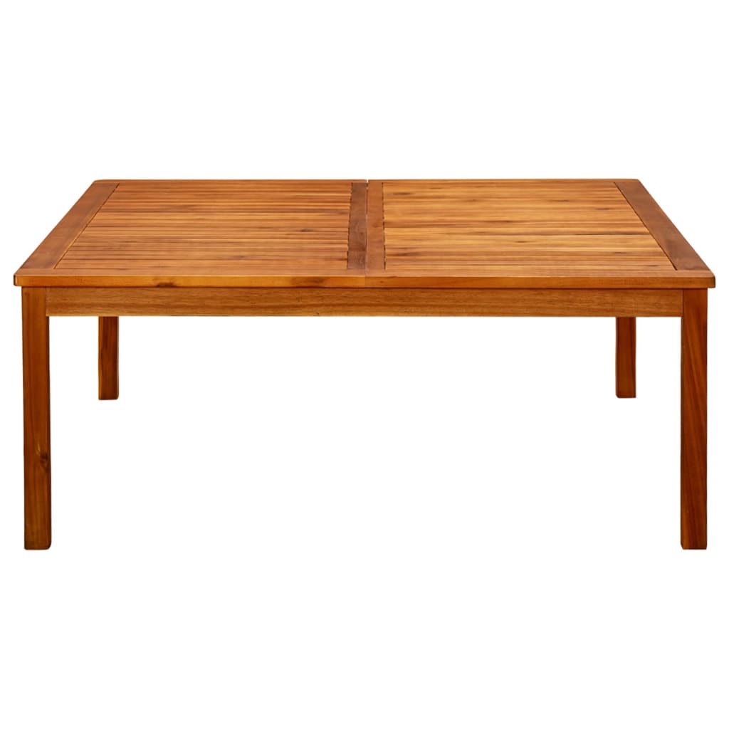 Puutarhan sohvapöytä 110x110x45 cm täysi akaasiapuu - Sisustajankoti.fi