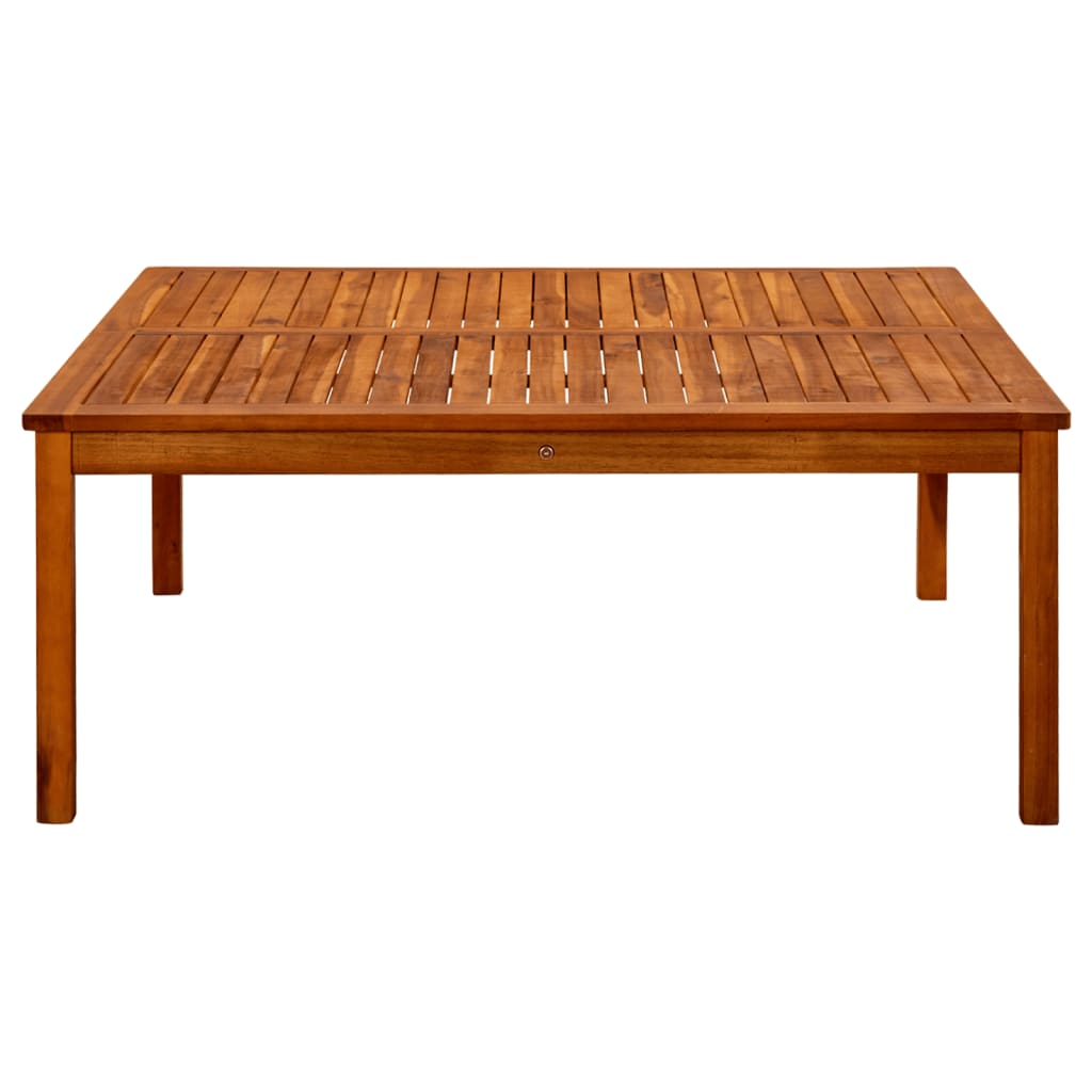 Puutarhan sohvapöytä 110x110x45 cm täysi akaasiapuu - Sisustajankoti.fi