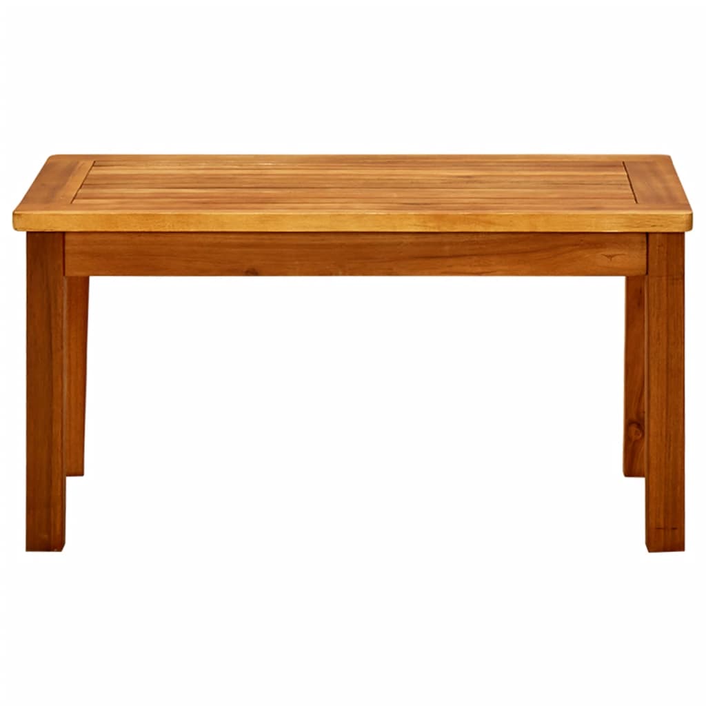 Puutarhan sohvapöytä 70x40x36 cm täysi akaasiapuu - Sisustajankoti.fi