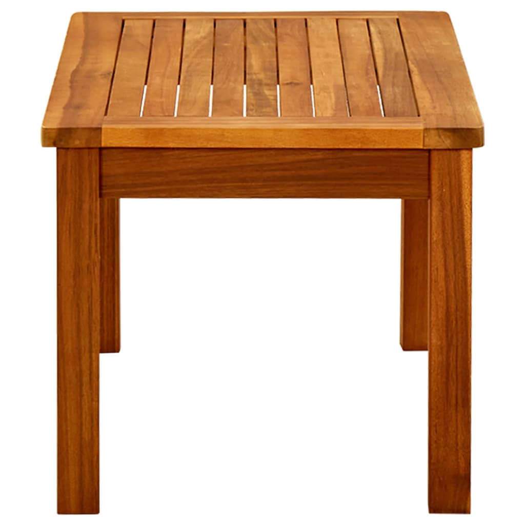 Puutarhan sohvapöytä 70x40x36 cm täysi akaasiapuu - Sisustajankoti.fi