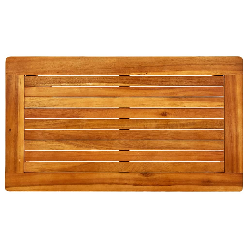 Puutarhan sohvapöytä 70x40x36 cm täysi akaasiapuu - Sisustajankoti.fi