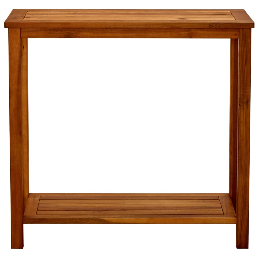 Puutarhan konsolipöytä 80x35x75 cm täysi akaasiapuu - Sisustajankoti.fi