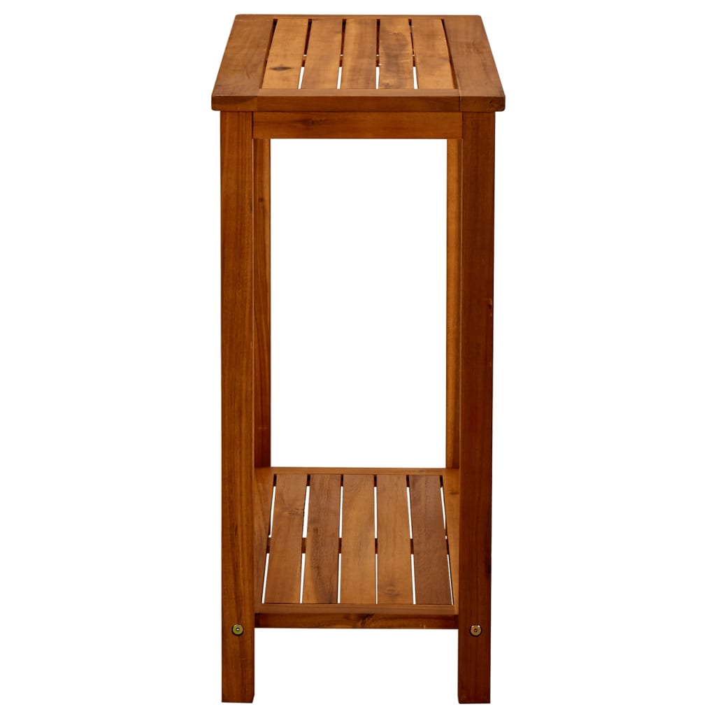 Puutarhan konsolipöytä 80x35x75 cm täysi akaasiapuu - Sisustajankoti.fi