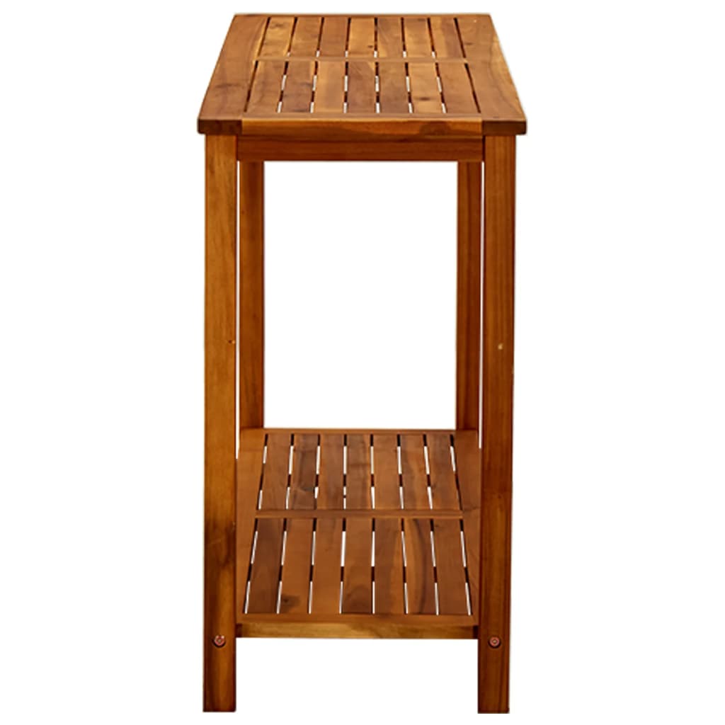Puutarhan konsolipöytä 110x40x75 cm täysi akaasiapuu - Sisustajankoti.fi