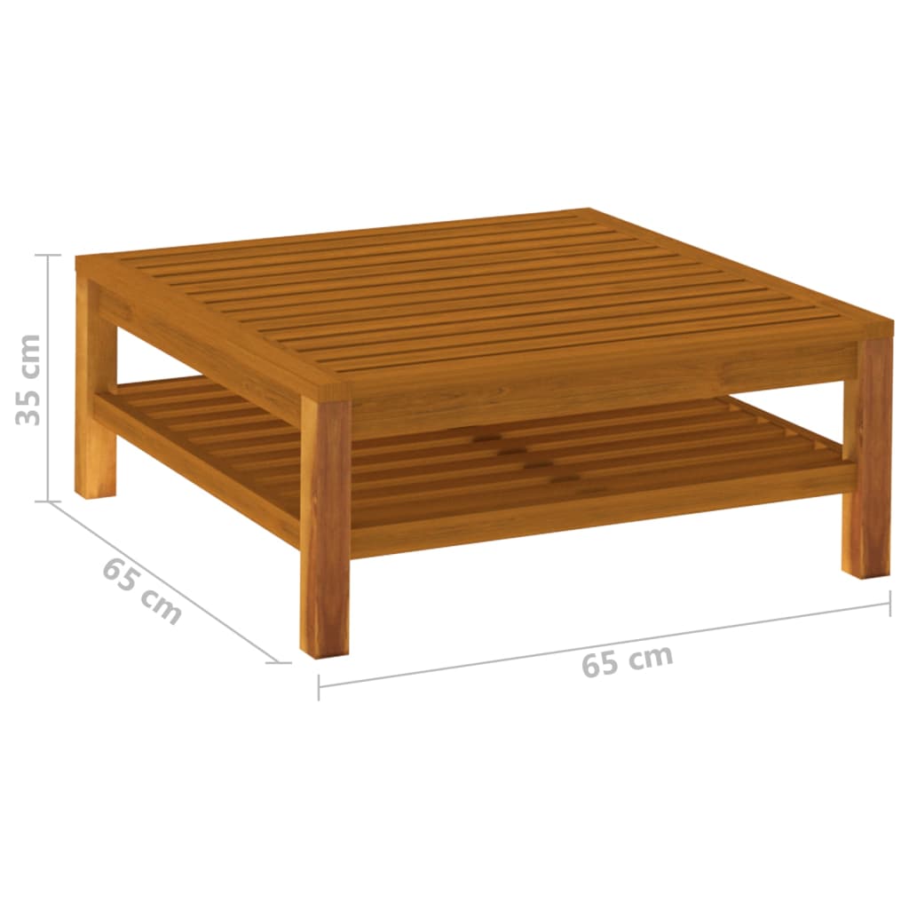 Sohvapöytä 65x65x35 cm täysi akaasiapuu - Sisustajankoti.fi