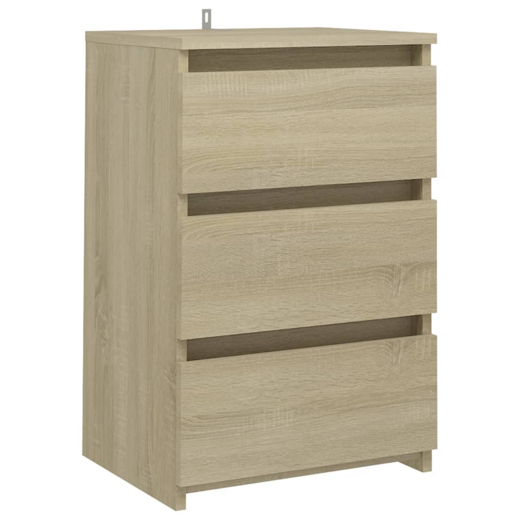 Yöpöydät 2 kpl Sonoma-tammi 40x35x62,5 cm lastulevy - Sisustajankoti.fi