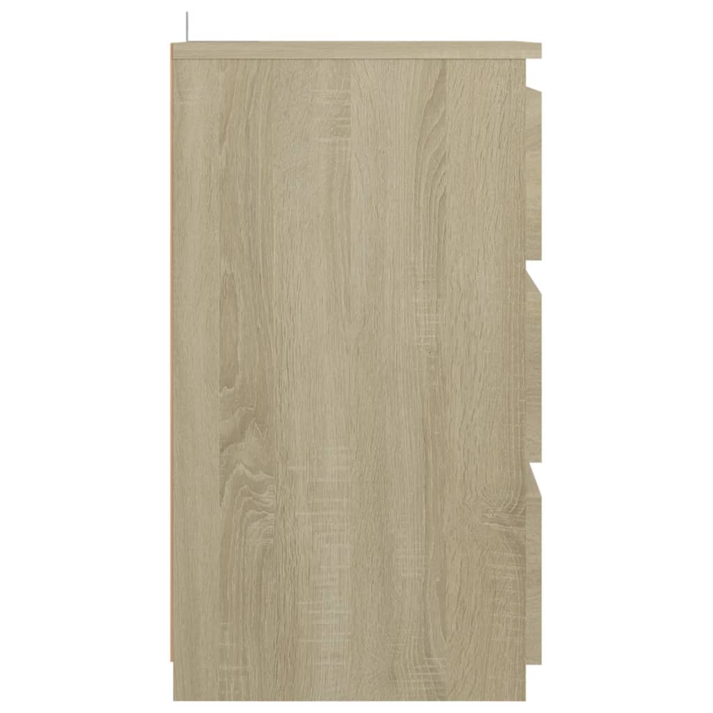 Yöpöydät 2 kpl Sonoma-tammi 40x35x62,5 cm lastulevy - Sisustajankoti.fi