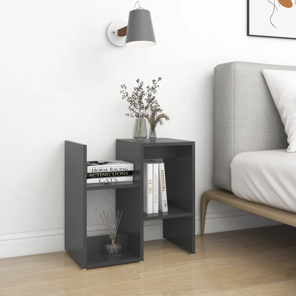 Yöpöydät 2 kpl harmaa 50x30x51,5 cm lastulevy - Sisustajankoti.fi