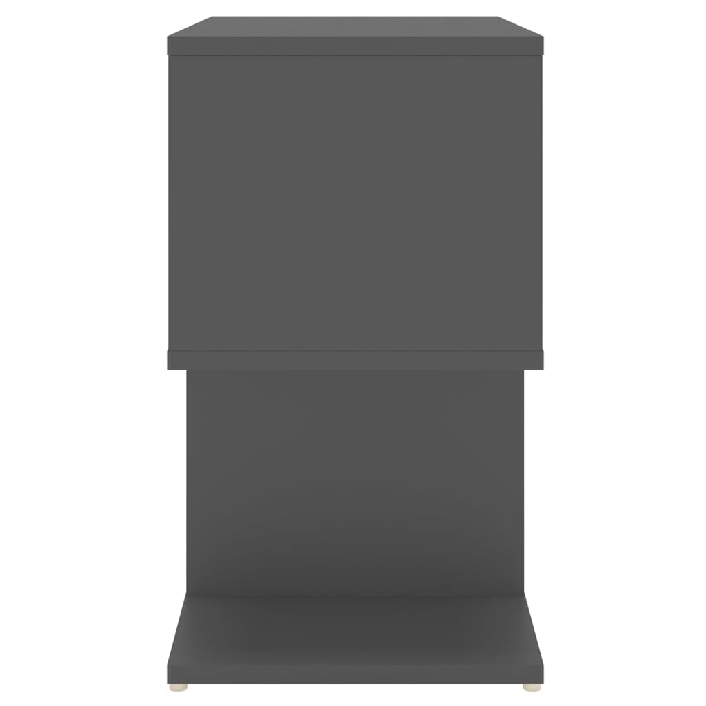 Yöpöydät 2 kpl harmaa 50x30x51,5 cm lastulevy - Sisustajankoti.fi