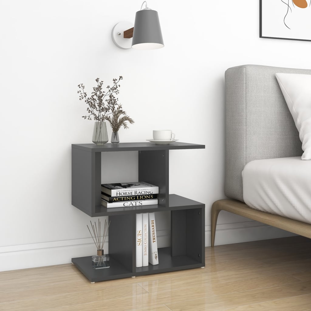 Yöpöydät 2 kpl harmaa 50x30x51,5 cm lastulevy - Sisustajankoti.fi