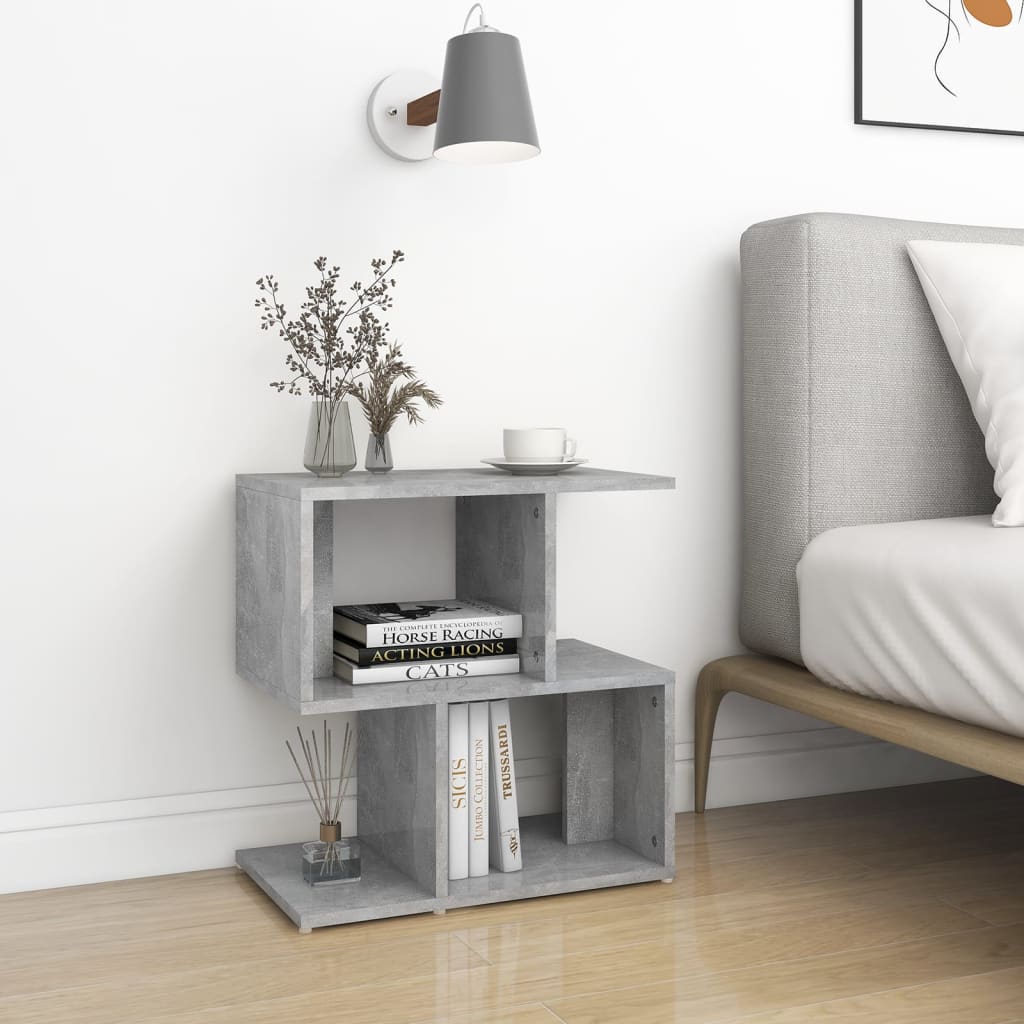 Yöpöydät 2 kpl betoninharmaa 50x30x51,5 cm lastulevy - Sisustajankoti.fi