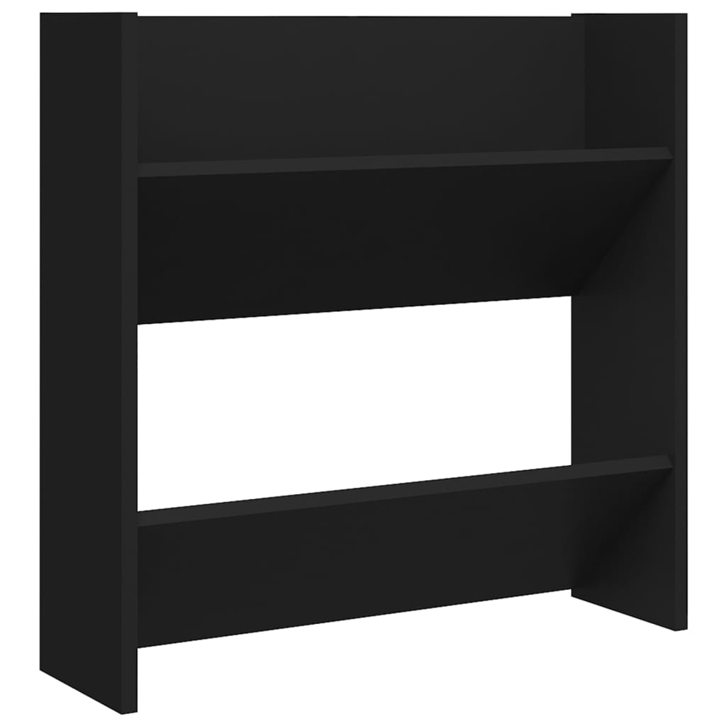 Seinäkenkäkaapit 4 kpl musta 60x18x60 cm lastulevy - Sisustajankoti.fi