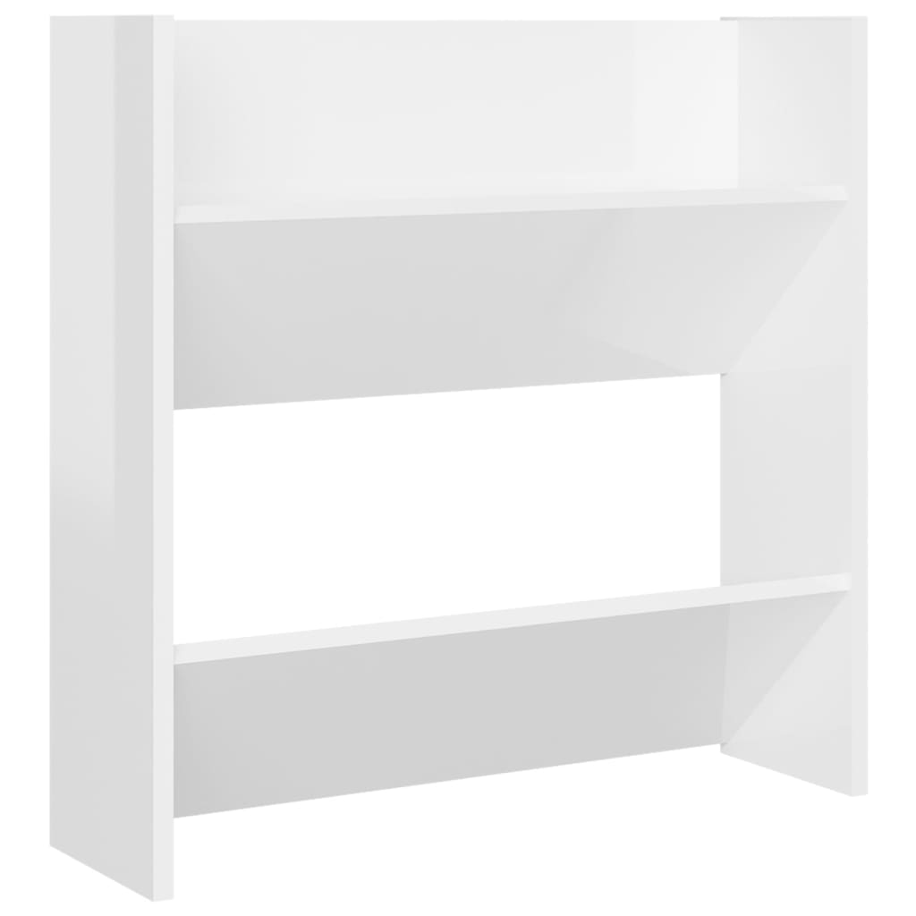 Seinäkenkäkaapit 4 kpl korkeakiilto valk. 60x18x60 cm lastulevy - Sisustajankoti.fi