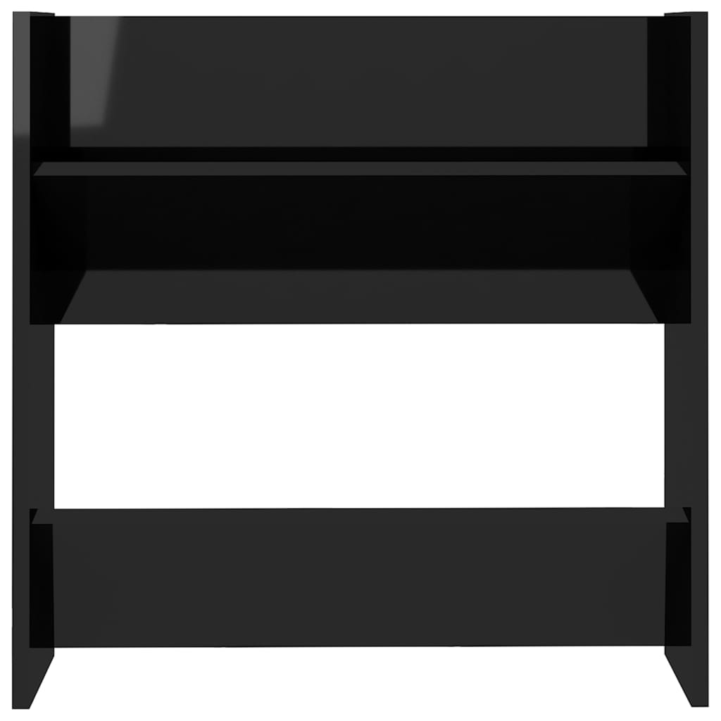 Seinäkenkäkaapit 4 kpl korkeakiilto musta 60x18x60 cm lastulevy - Sisustajankoti.fi