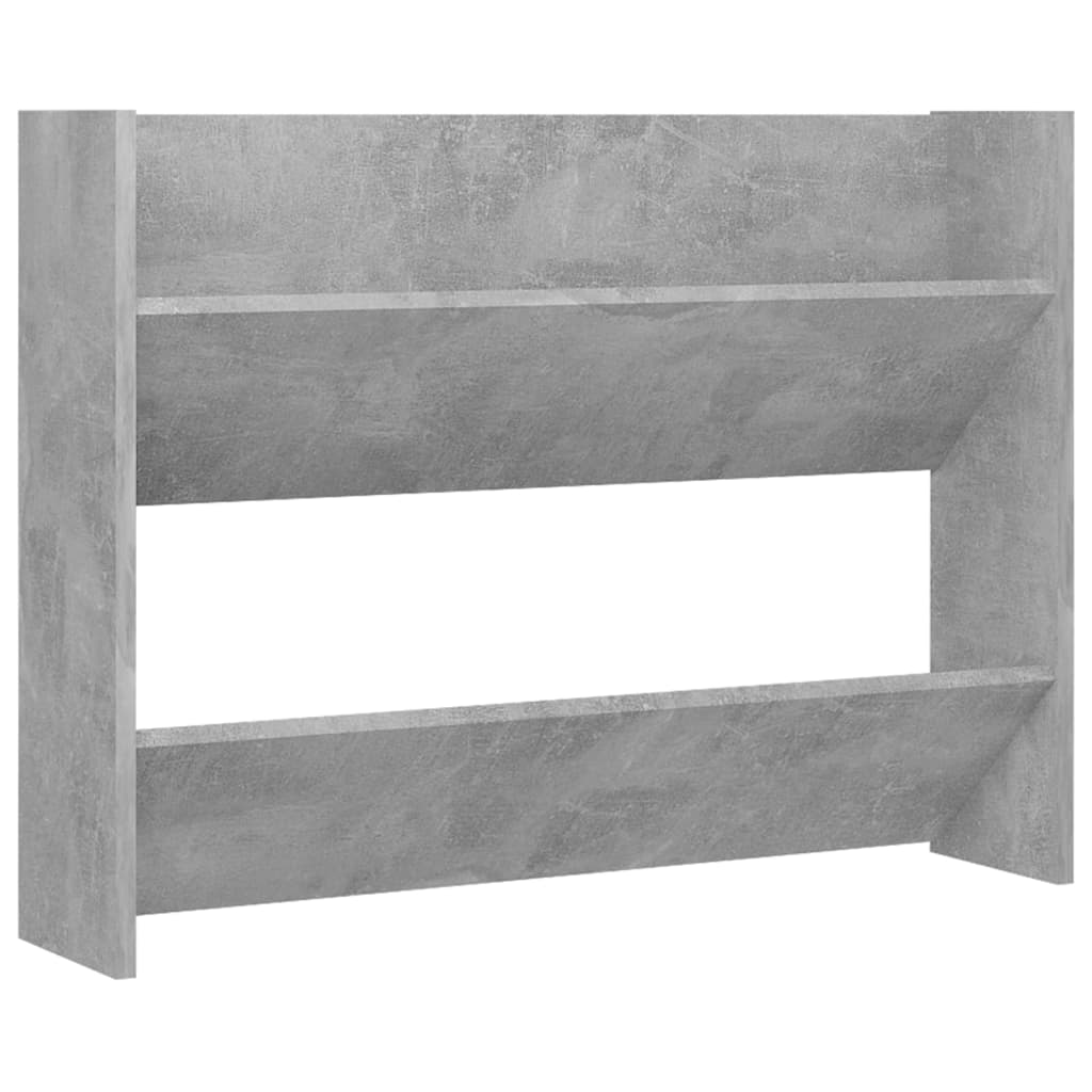 Seinäkenkäkaapit 2 kpl betoninharmaa 80x18x60 cm lastulevy - Sisustajankoti.fi