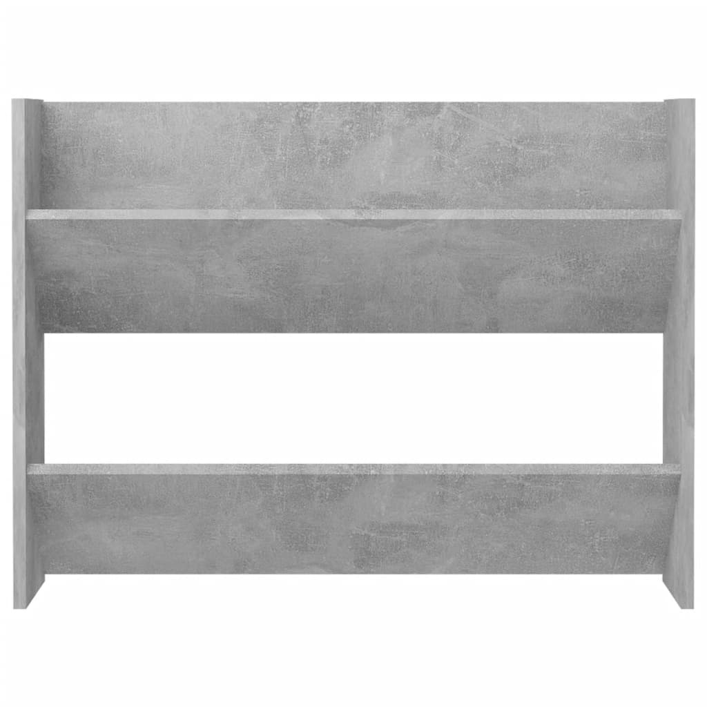 Seinäkenkäkaapit 2 kpl betoninharmaa 80x18x60 cm lastulevy - Sisustajankoti.fi