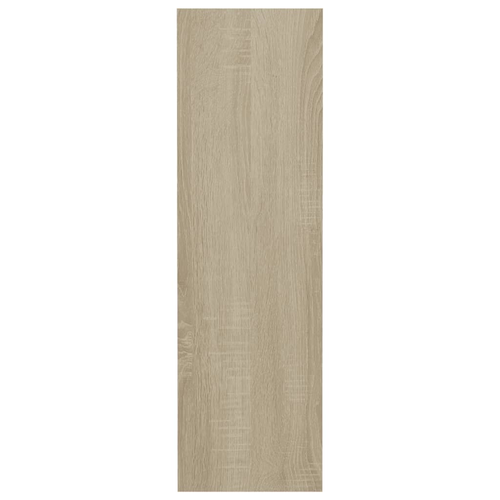 Seinäkenkäkaapit 2 kpl valk./Sonoma-tammi 80x18x60 cm lastulevy - Sisustajankoti.fi