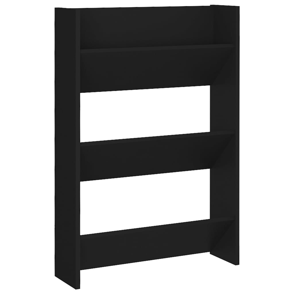 Seinäkenkäkaapit 2 kpl musta 60x18x90 cm lastulevy - Sisustajankoti.fi