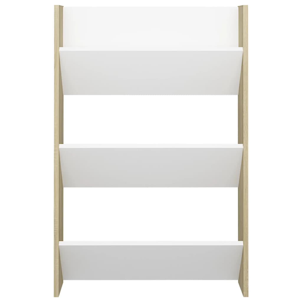 Seinäkenkäkaapit 2 kpl valk./Sonoma-tammi 60x18x90 cm lastulevy - Sisustajankoti.fi