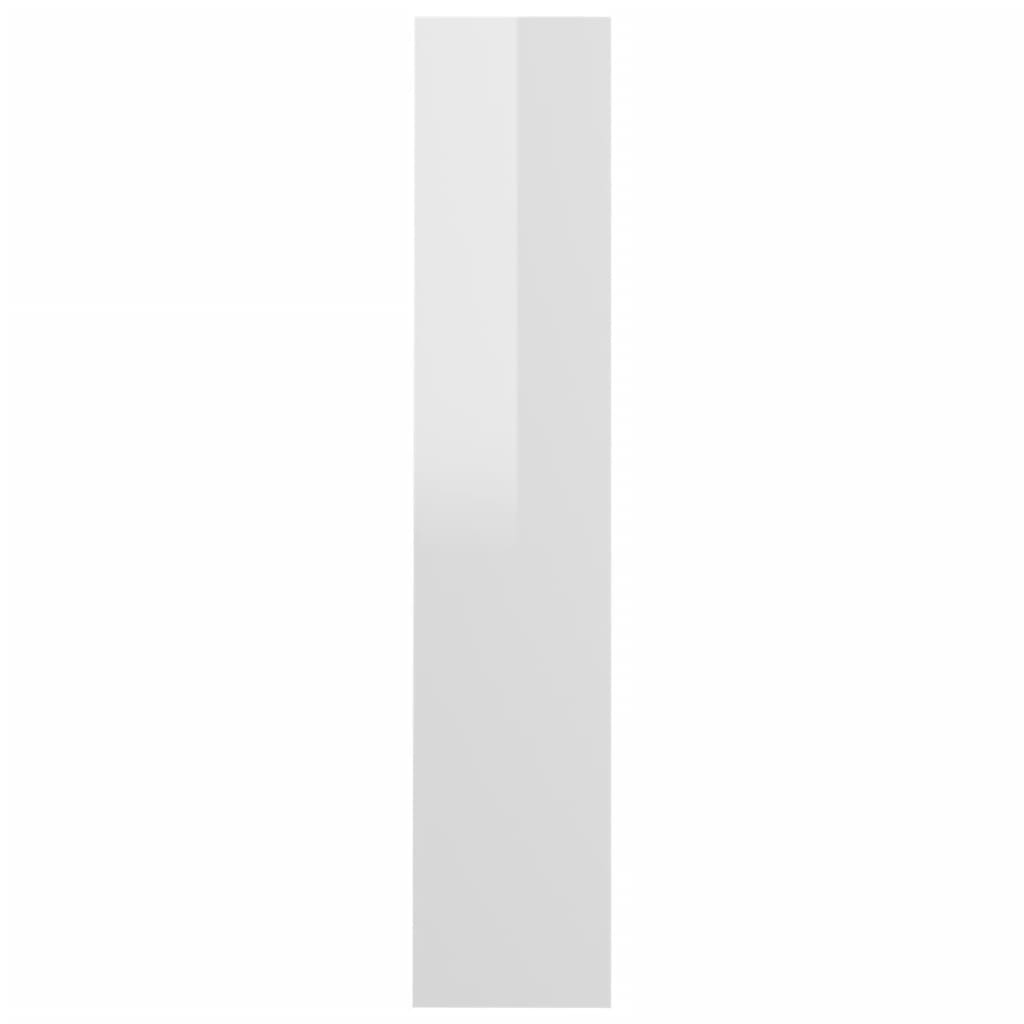 Seinäkenkäkaapit 2 kpl korkeakiilto valk. 60x18x90 cm lastulevy - Sisustajankoti.fi