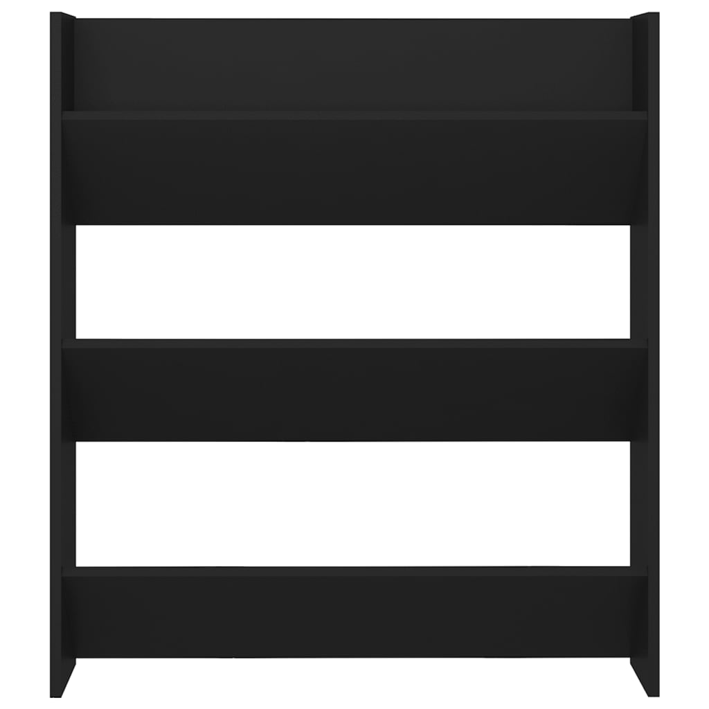 Seinäkenkäkaapit 2 kpl musta 80x18x90 cm lastulevy - Sisustajankoti.fi