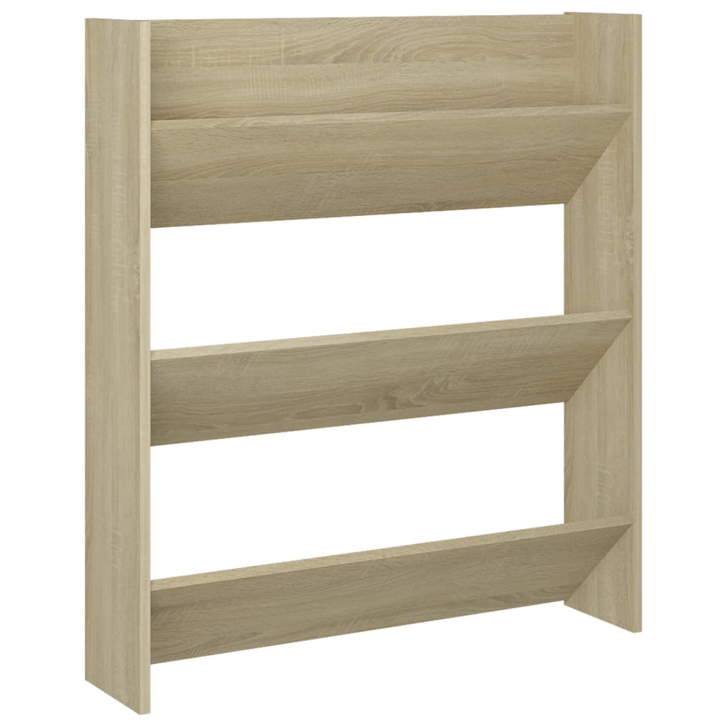 Seinäkenkäkaapit 2 kpl Sonoma-tammi 80x18x90 cm lastulevy - Sisustajankoti.fi
