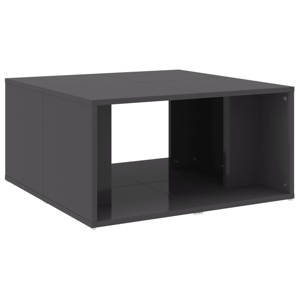 Sohvapöydät 4 kpl korkeakiilto harmaa 33x33x33 cm lastulevy - Sisustajankoti.fi