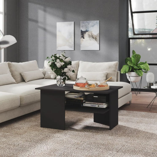 Sohvapöytä harmaa 90x60x46,5 cm lastulevy - Sisustajankoti.fi