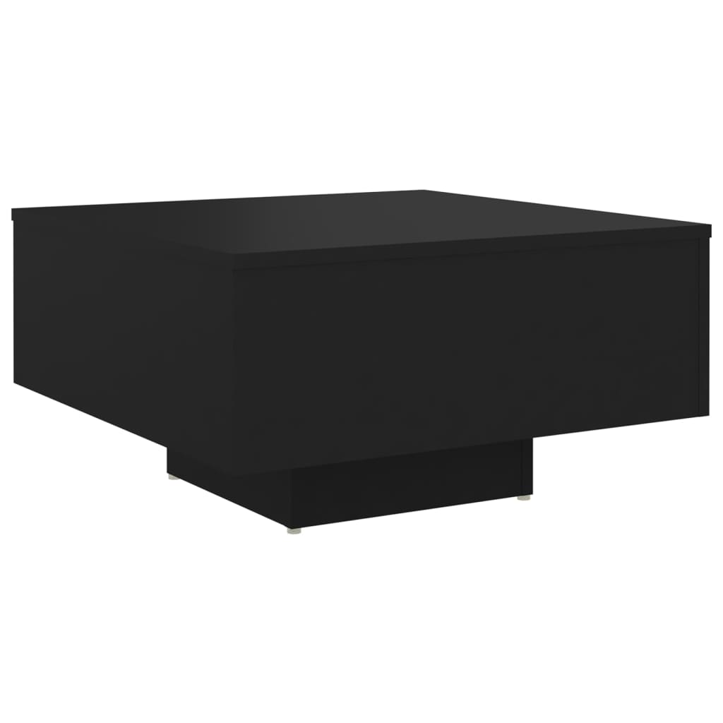 Sohvapöytä musta 60x60x31,5 cm lastulevy - Sisustajankoti.fi