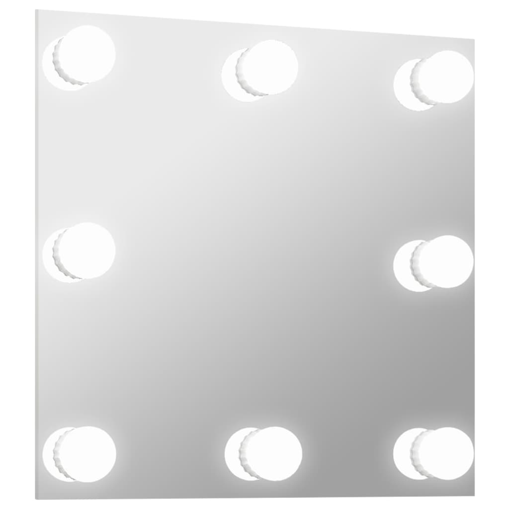 Seinäpeili LED-valoilla neliö lasi - Sisustajankoti.fi