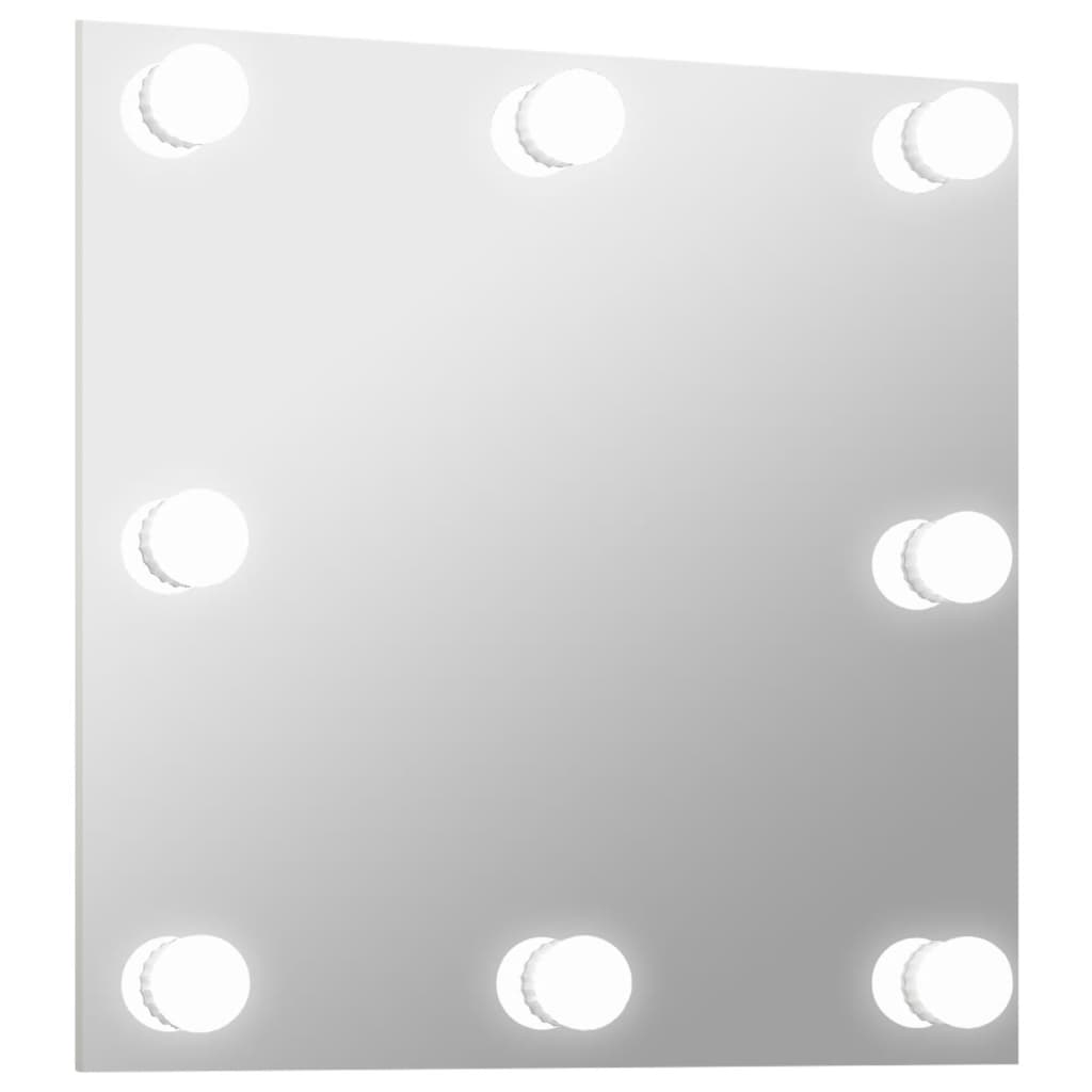 Seinäpeili LED-valoilla neliö lasi - Sisustajankoti.fi