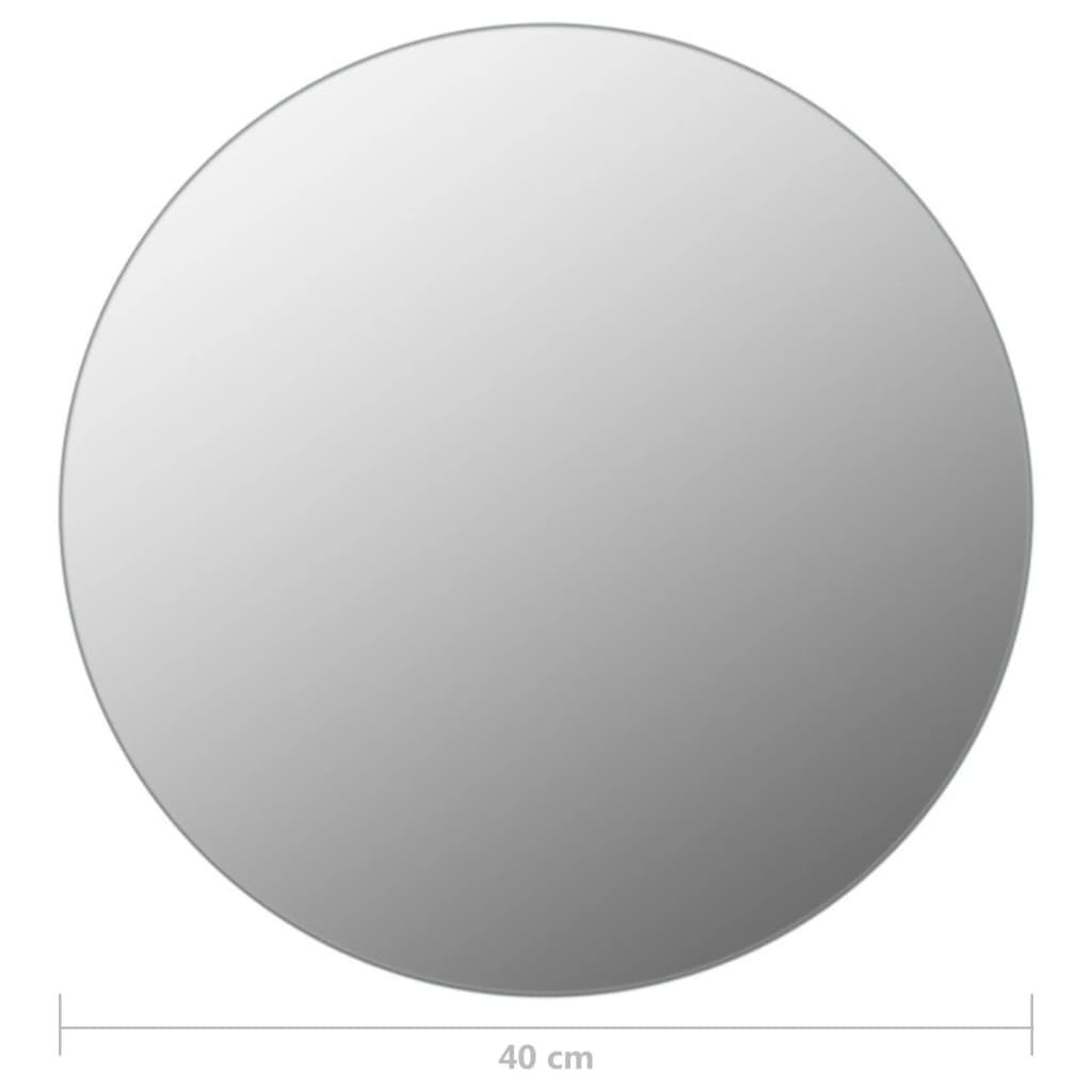 Seinäpeili LED-valoilla pyöreä lasi - Sisustajankoti.fi