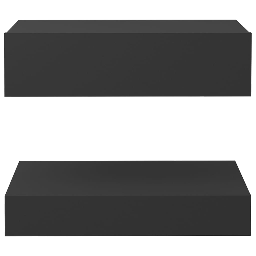 Yöpöydät 2kp harmaa 60x35 cm - Sisustajankoti.fi