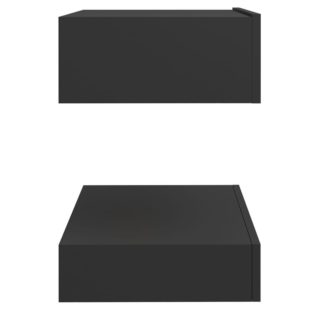 Yöpöydät 2kp harmaa 60x35 cm - Sisustajankoti.fi