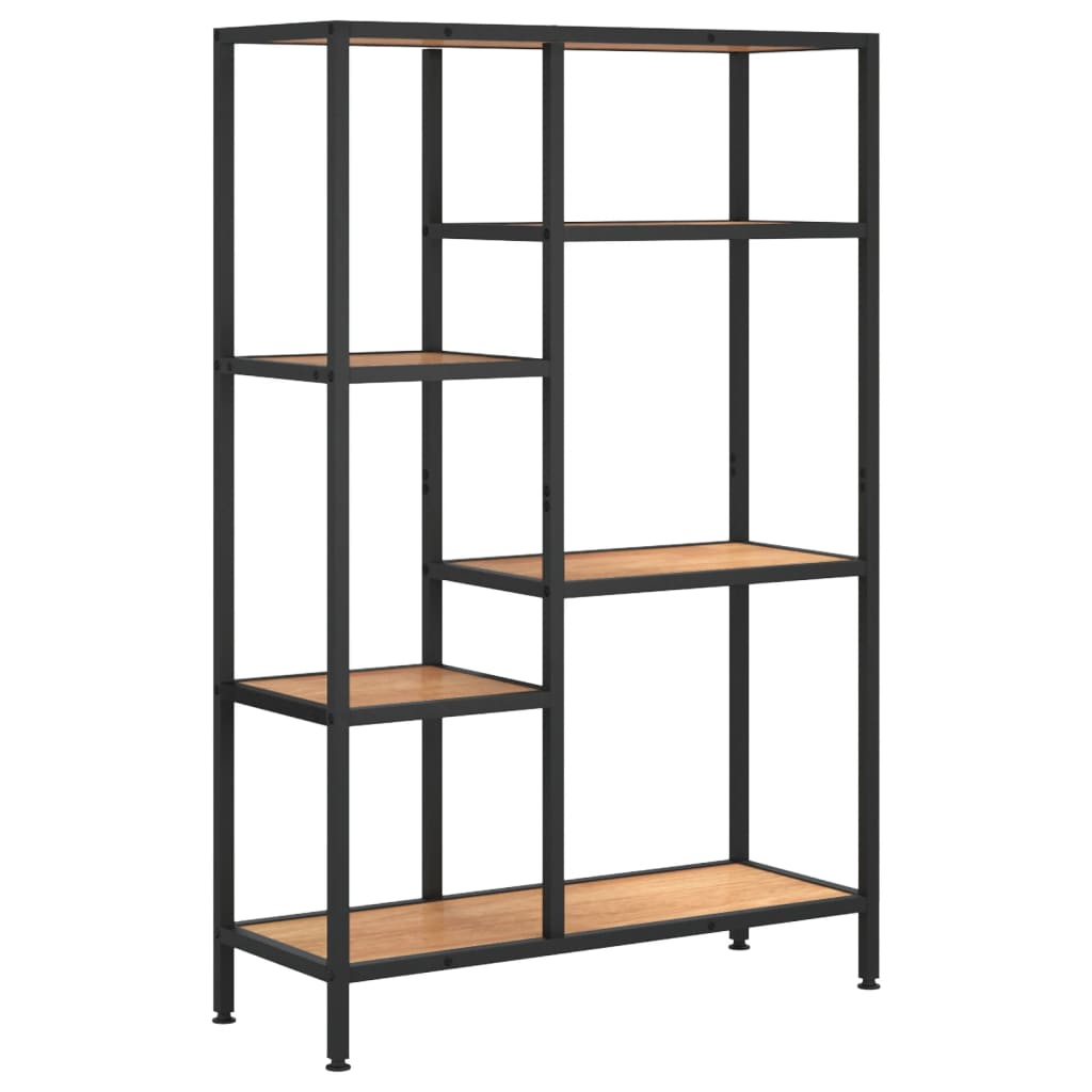Kirjahylly 80x30x120 cm teräs ja tekninen puu - Sisustajankoti.fi