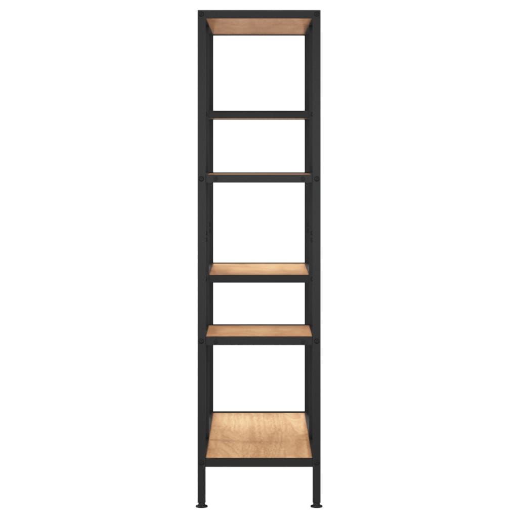 Kirjahylly 80x30x120 cm teräs ja tekninen puu - Sisustajankoti.fi