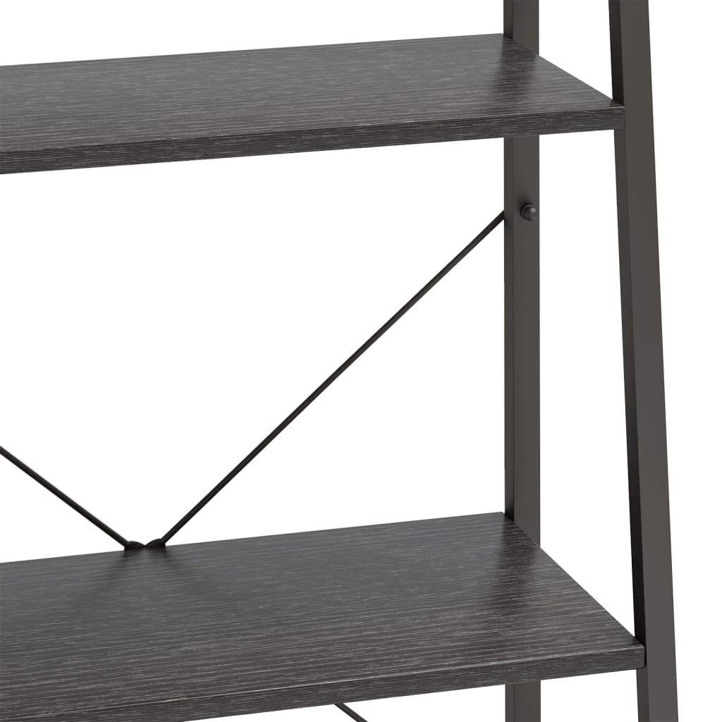 3-kerroksinen Lattiahylly musta 56x35x108 cm - Sisustajankoti.fi