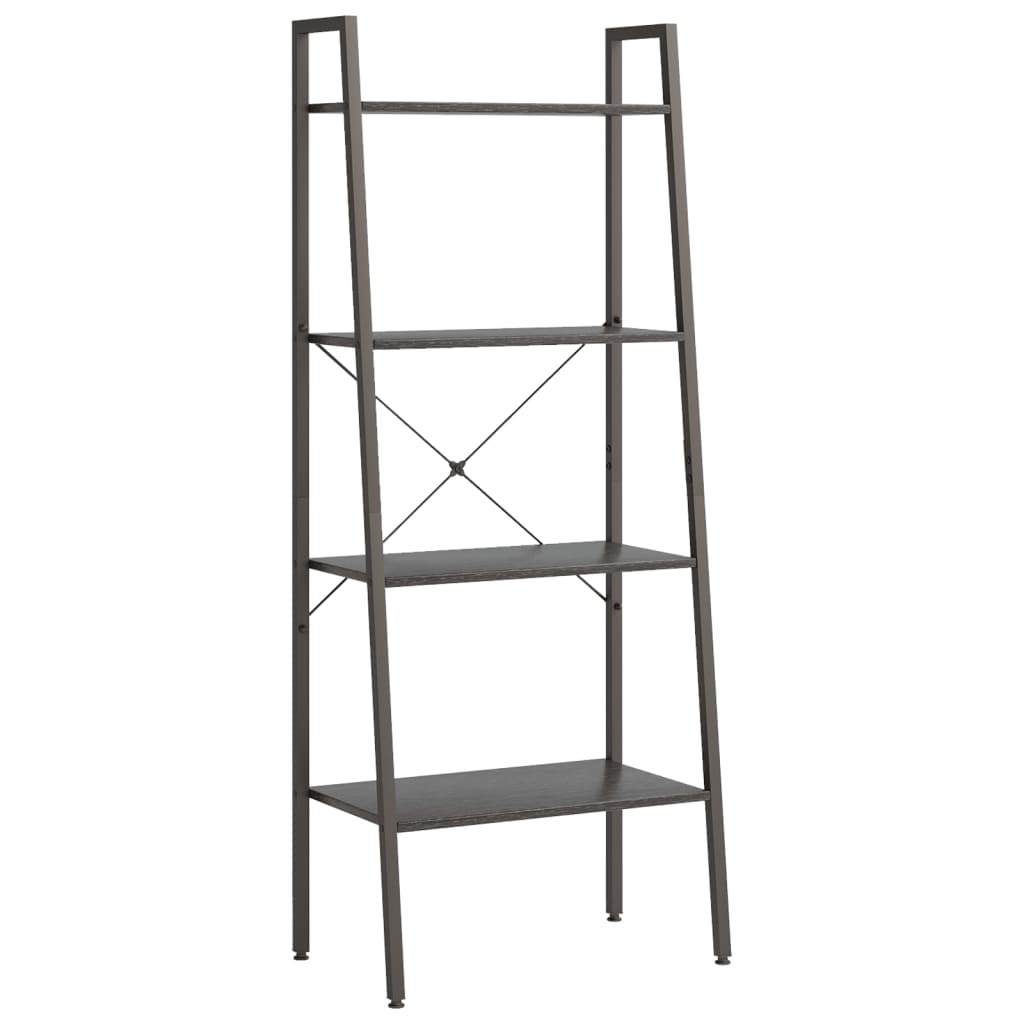 4-kerroksinen Lattiahylly musta 56x35x140 cm - Sisustajankoti.fi