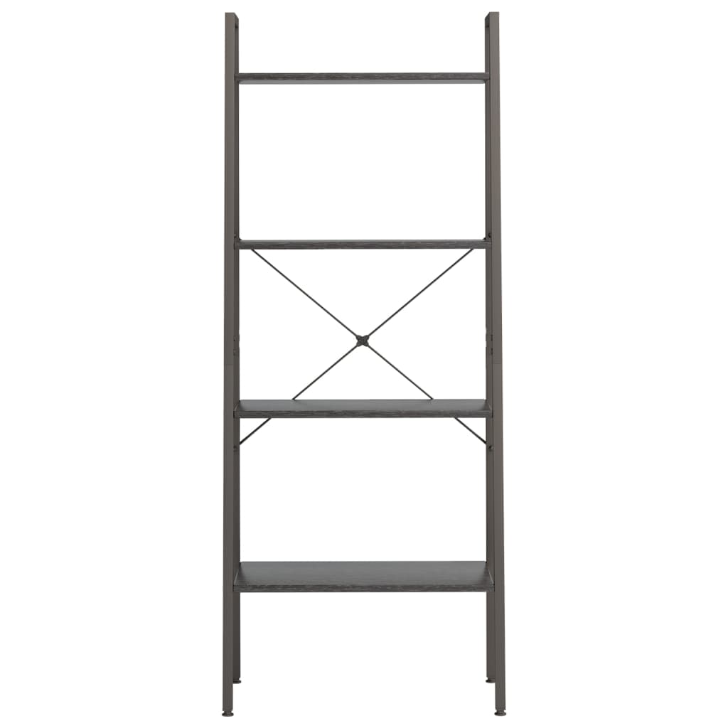 4-kerroksinen Lattiahylly musta 56x35x140 cm - Sisustajankoti.fi
