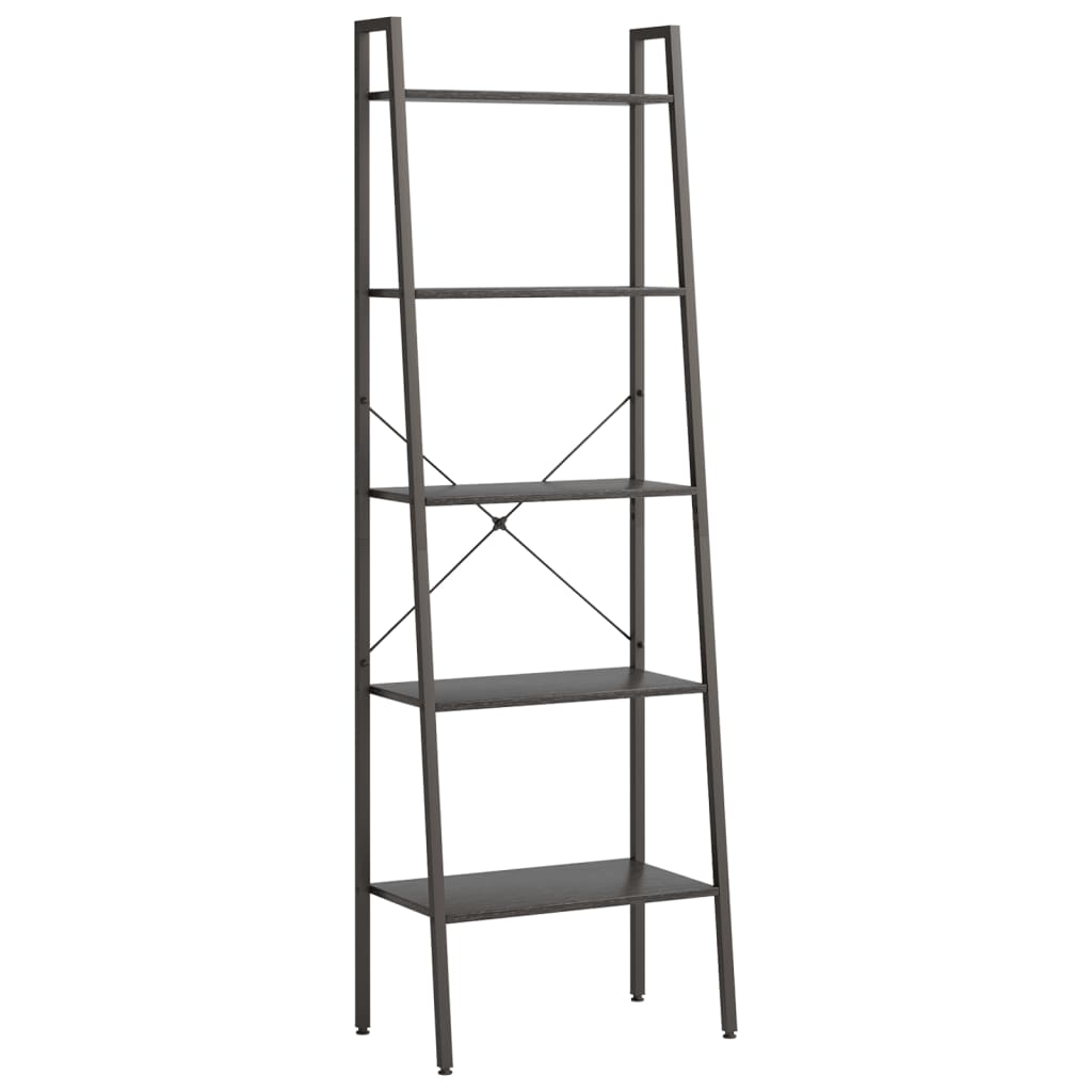 5-kerroksinen Lattiahylly musta 56x35x174 cm - Sisustajankoti.fi
