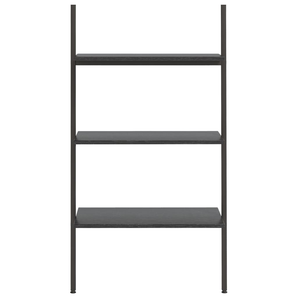 3-kerroksinen kalteva hylly musta 64x34x116 cm - Sisustajankoti.fi