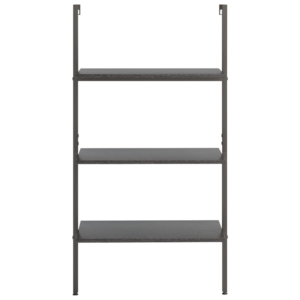 3-kerroksinen kalteva hylly musta 64x35x120,5 cm - Sisustajankoti.fi